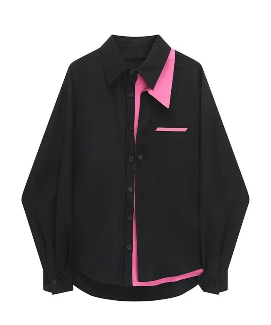 Neon Edge Contrast Shirt - Shirts