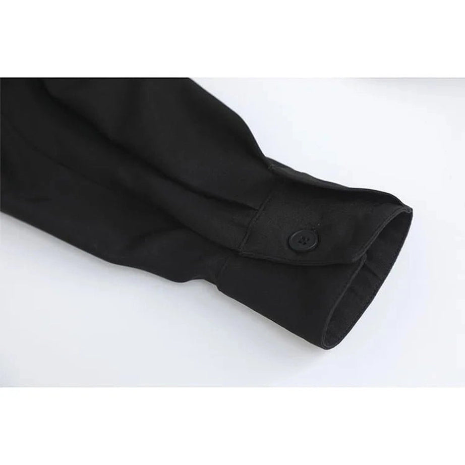 Emo Neon Edgy Contrast Shirt Shoptery