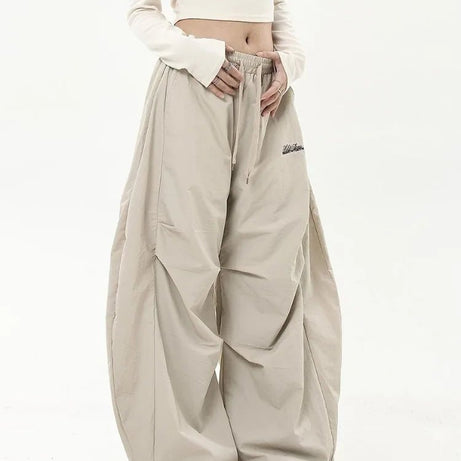 Y2k Neutral Oversized Parachute Pants Shoptery