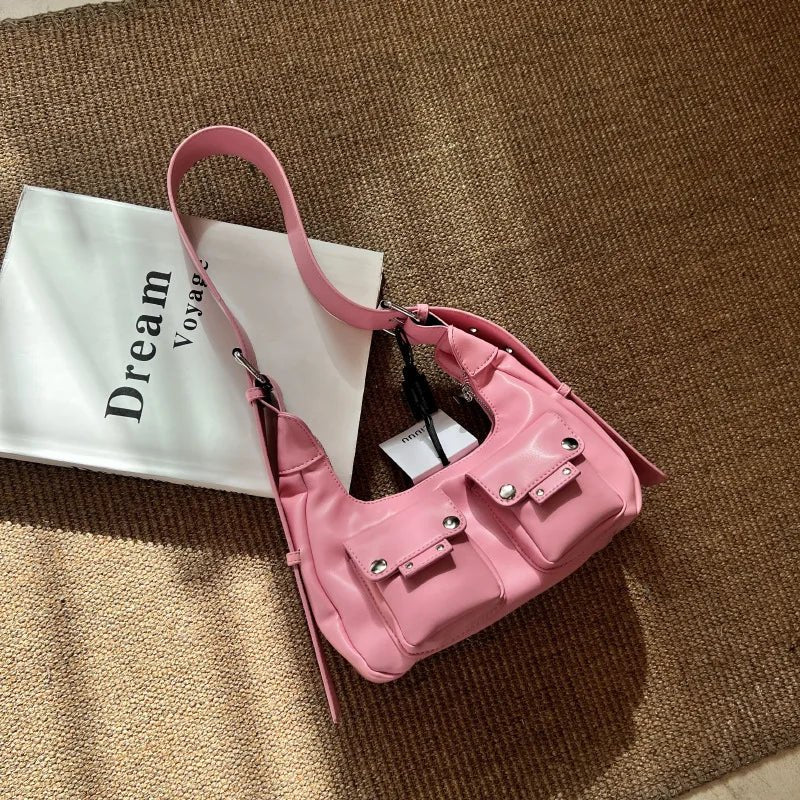 Noir Utility Y2k Pocket Bag Shoptery