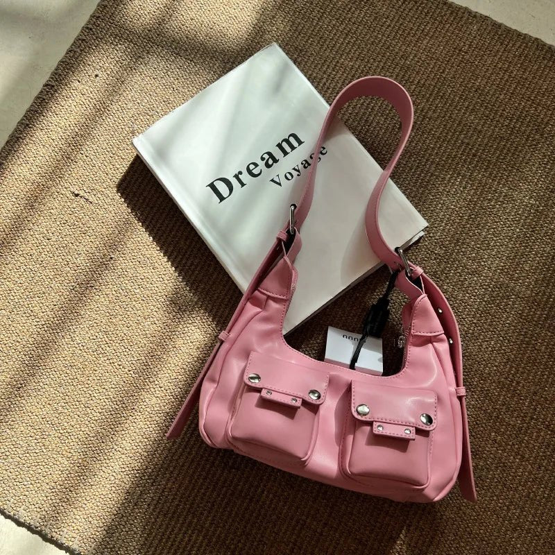 Noir Utility Y2k Pocket Bag Shoptery