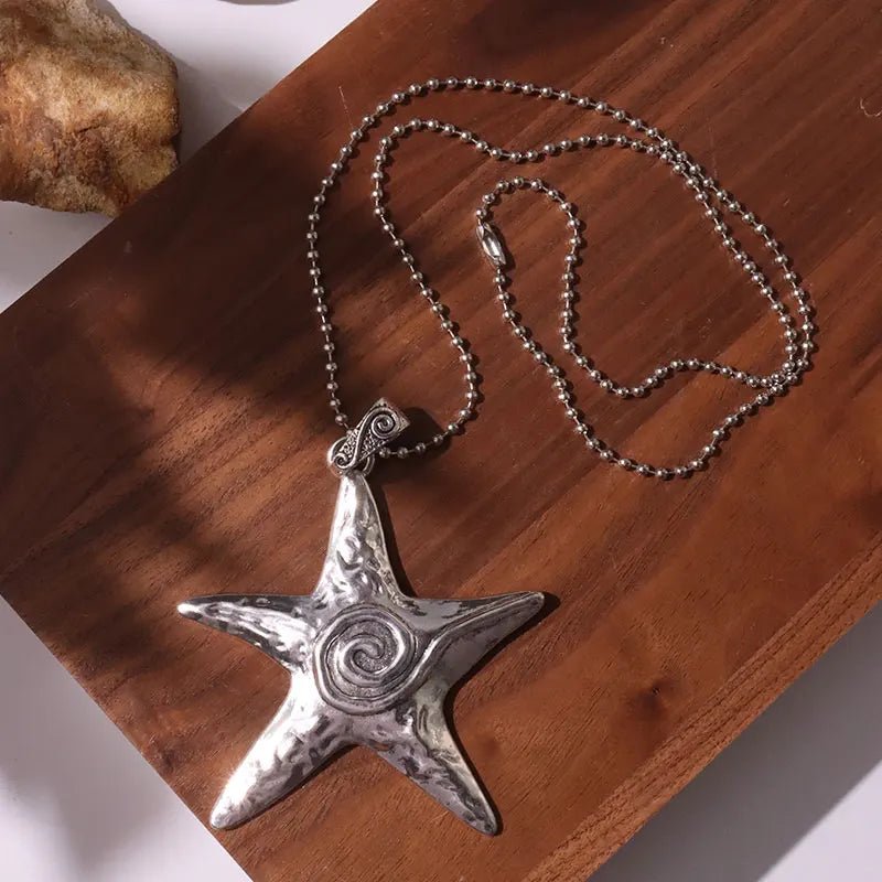 Ocean Edgy Starfish Necklace A Shoptery