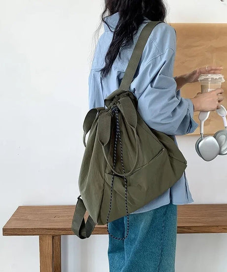 Olive Urban Drawstring Backpack - Backpacks