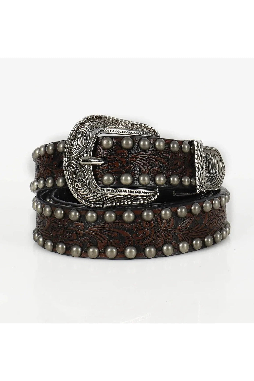 Retro Ornate Western Studded Belt Coffee Shoptery