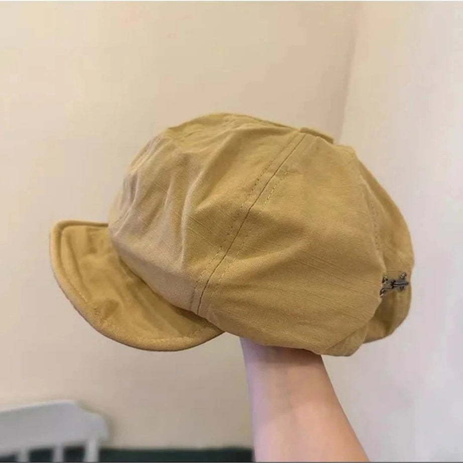 Y2k Oversized Berets Caps khaki 56-58cm Shoptery