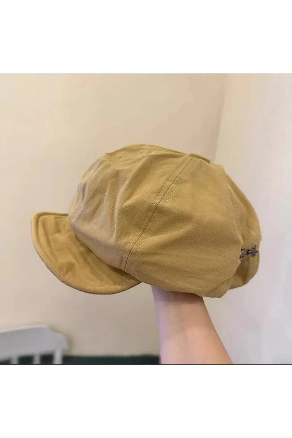 Y2k Oversized Berets Caps khaki 56-58cm Shoptery