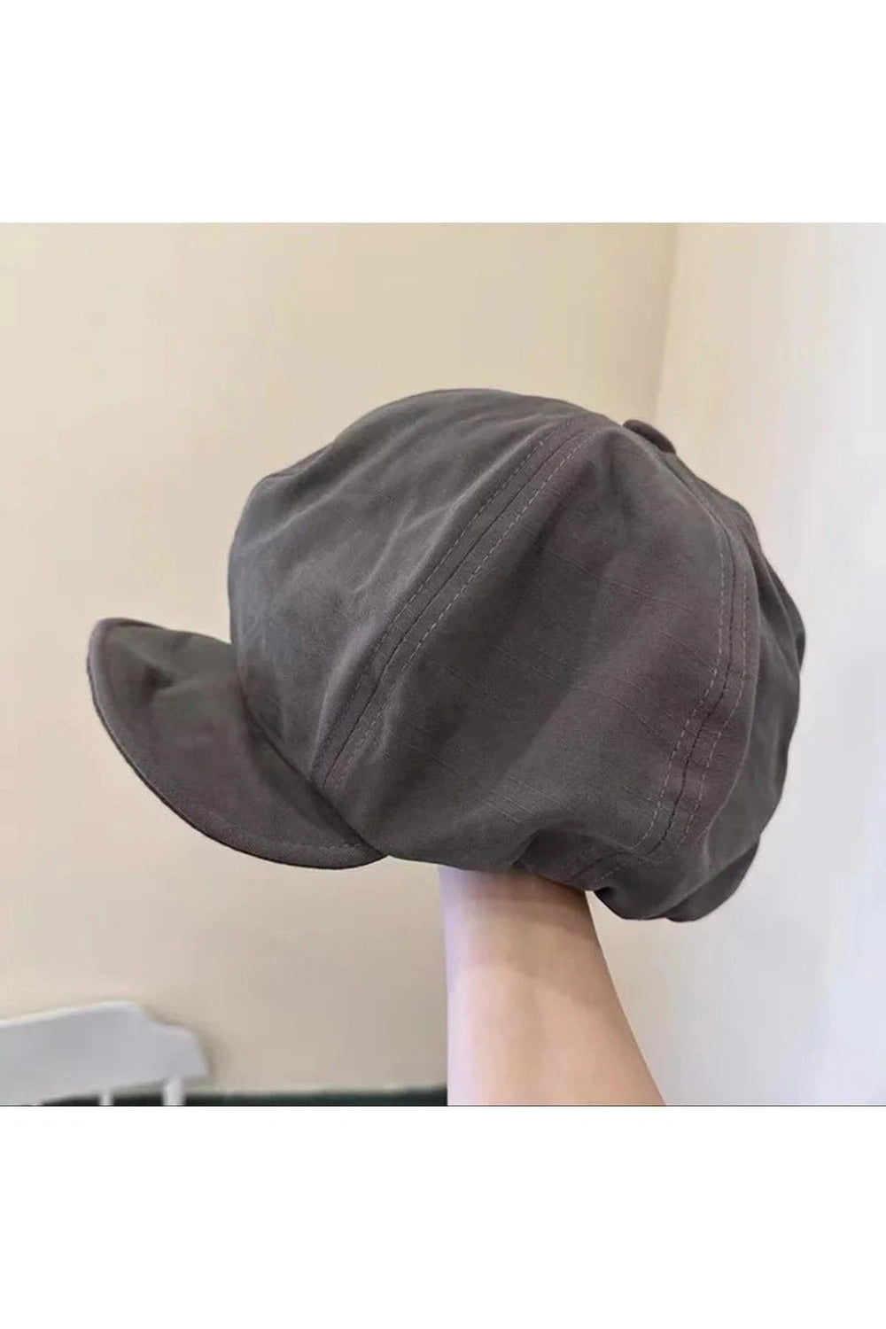 Y2k Oversized Berets Caps gray 56-58cm Shoptery