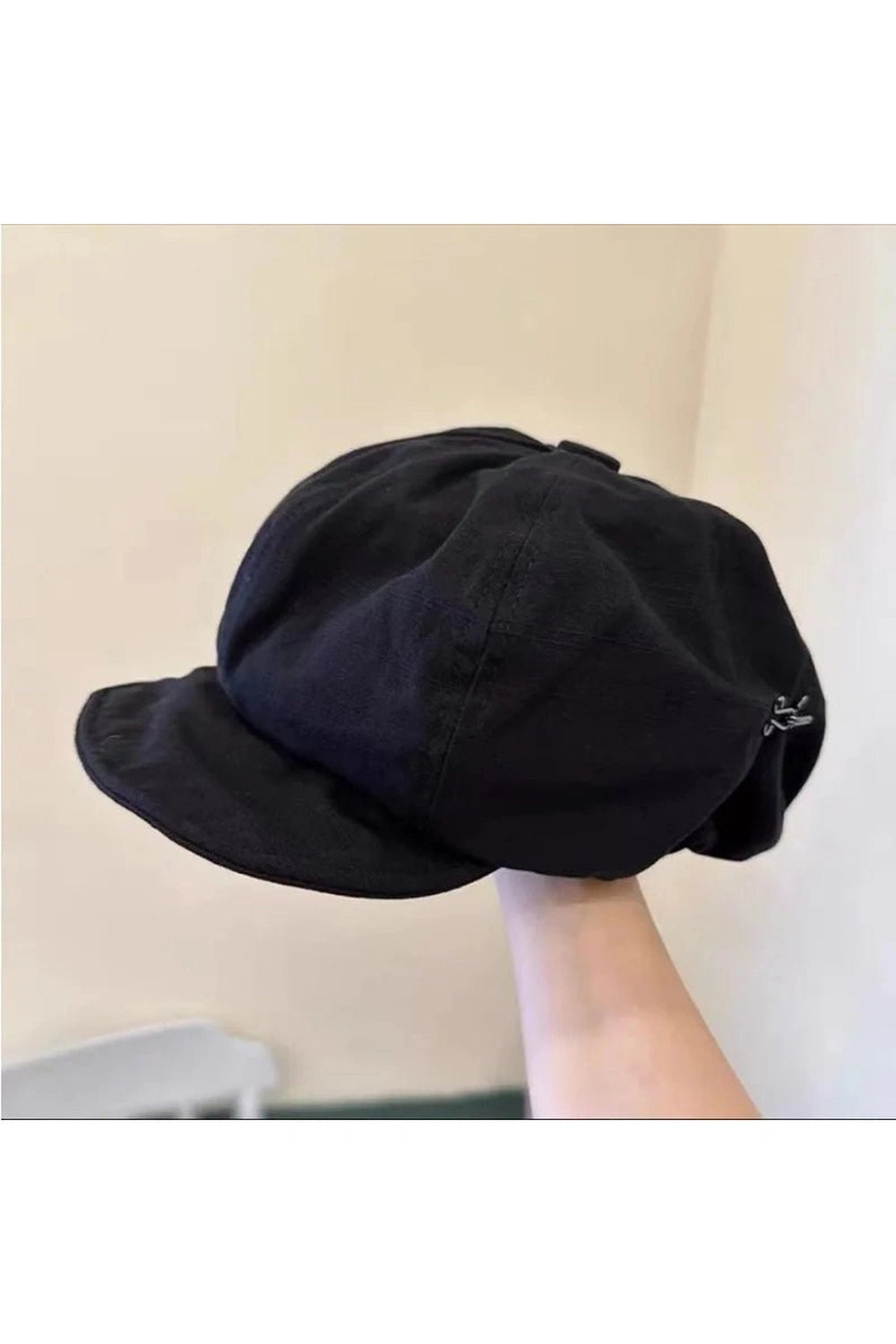 Y2k Oversized Berets Caps black 56-58cm Shoptery
