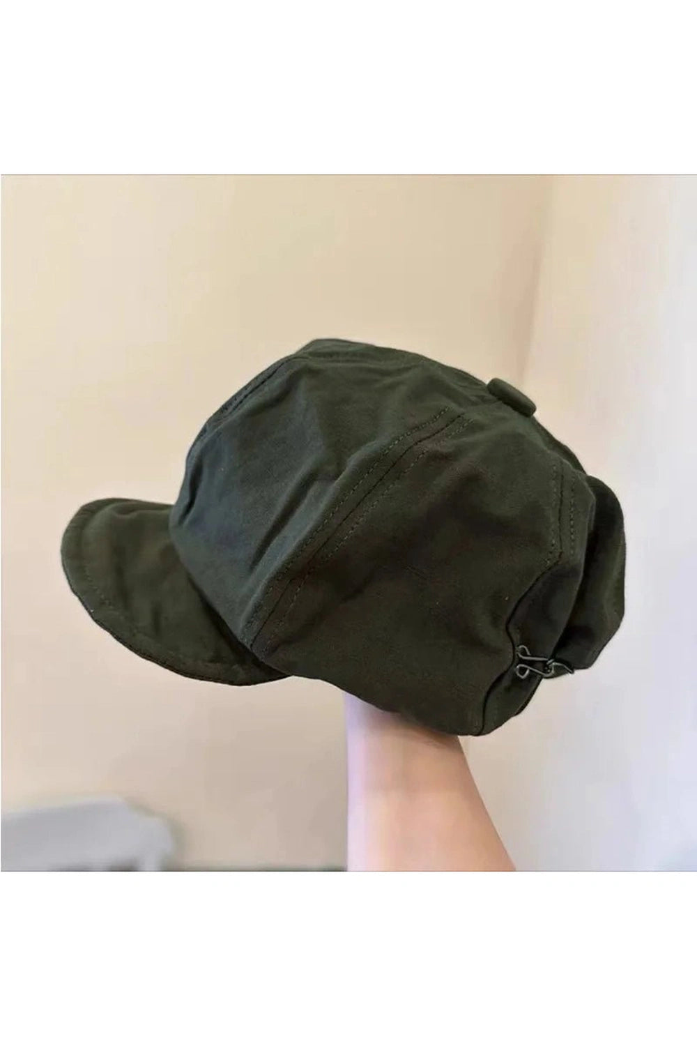 Y2k Oversized Berets Caps army green 56-58cm Shoptery