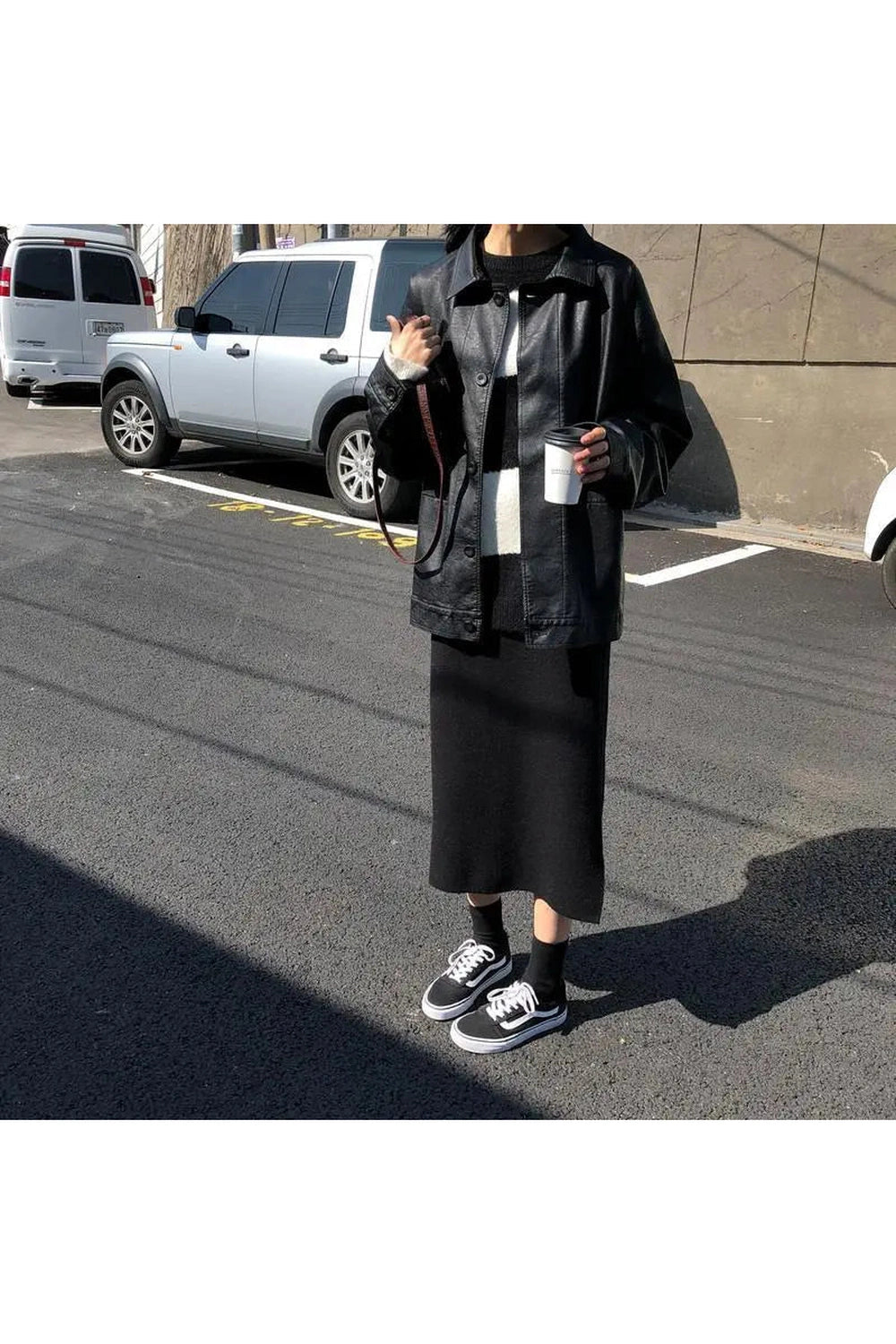 Alt Fall Oversized Black Leather Shirt Jacket Shoptery