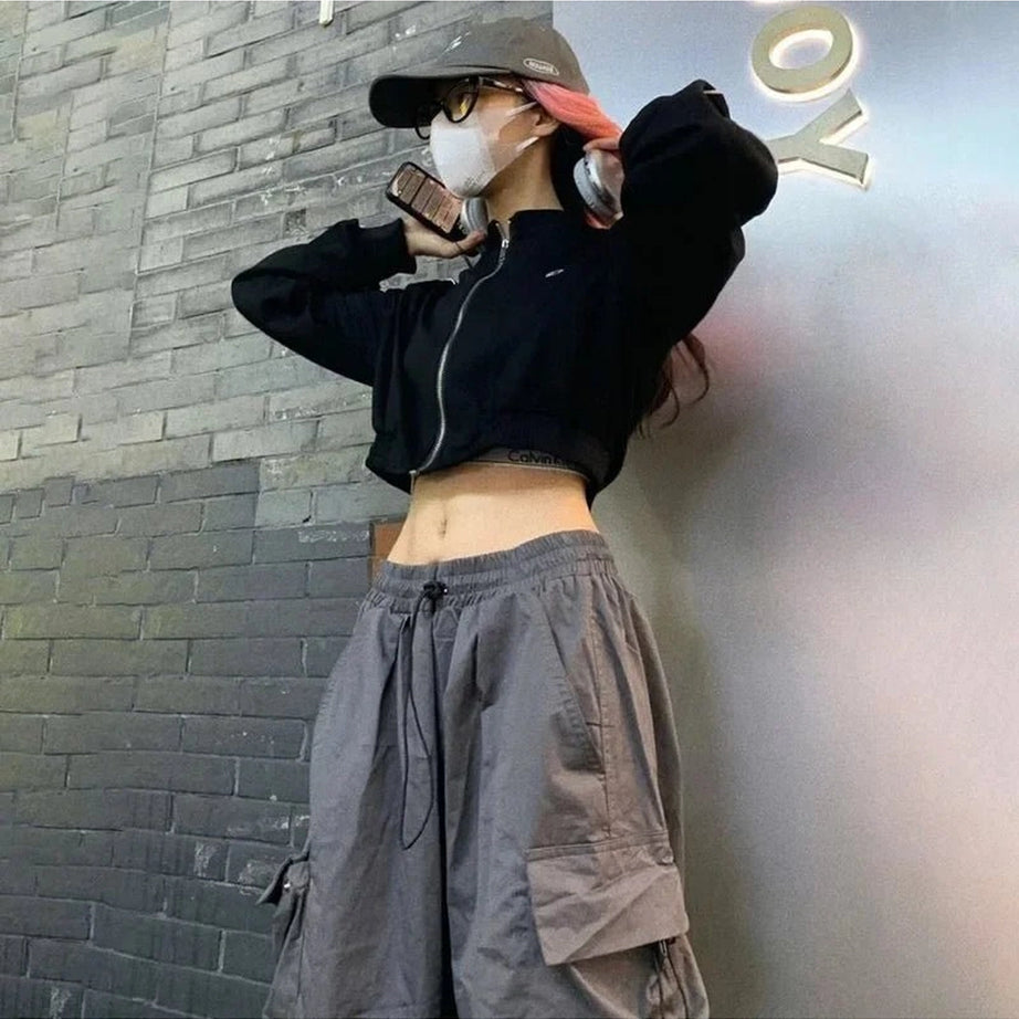 Y2k Oversized Cargo Joggers Shoptery