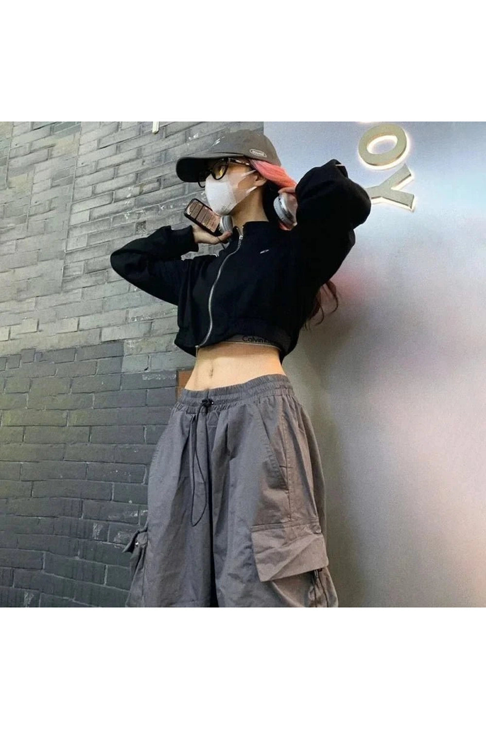 Y2k Oversized Cargo Joggers Shoptery