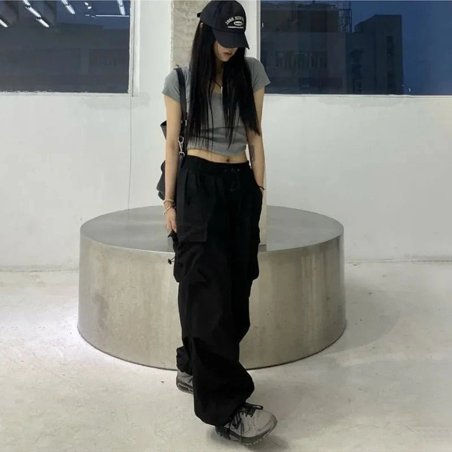 Y2k Oversized Cargo Joggers Shoptery