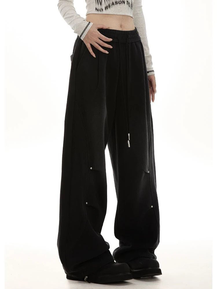 Y2k Oversized Drawstring Lounge Pants Shoptery