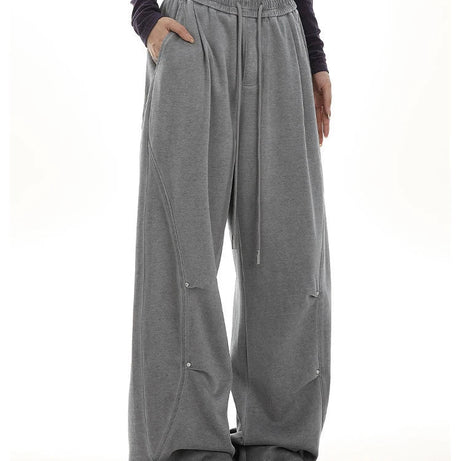 Y2k Oversized Drawstring Lounge Pants Shoptery