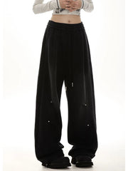 Y2k Oversized Drawstring Lounge Pants Shoptery