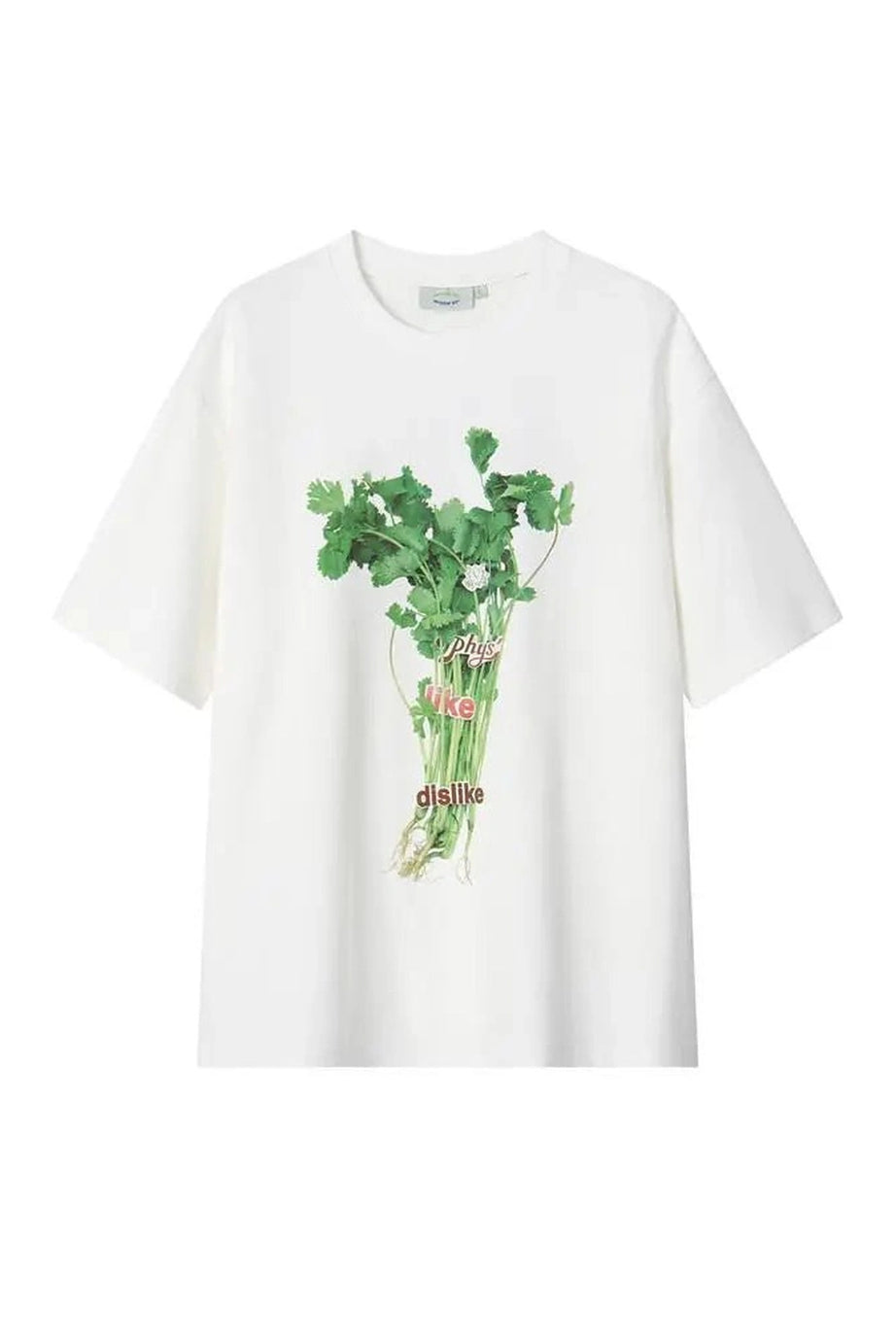 Oversized Herb Print T - Shirt - T - Shirts