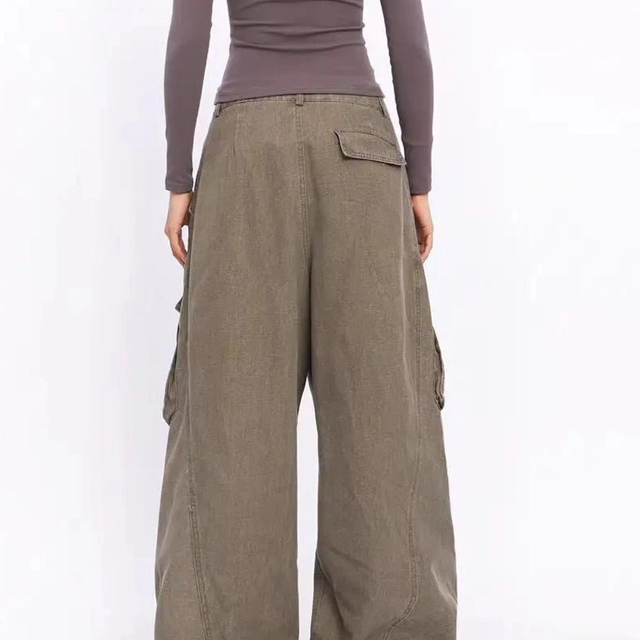 Y2k Oversized Utility Cargo Pants Shoptery