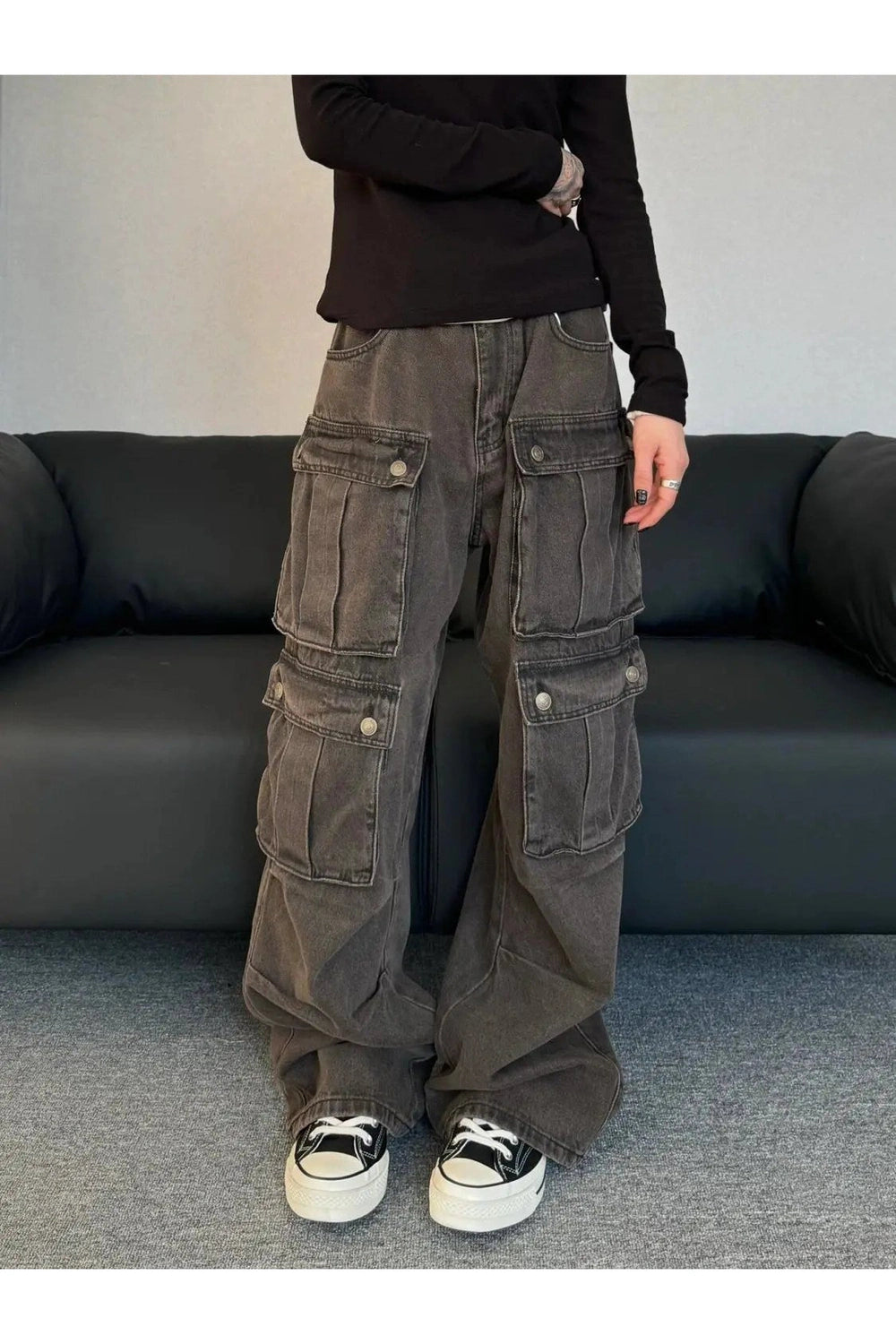 Y2k Oversized Utility Cargo Pants Shoptery