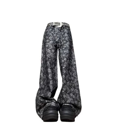 Paisley Shadow Wide - Leg Pants - Pants