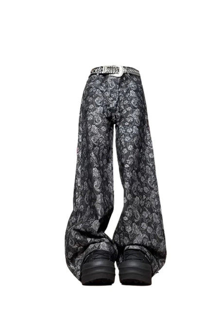 Paisley Shadow Wide - Leg Pants - Pants