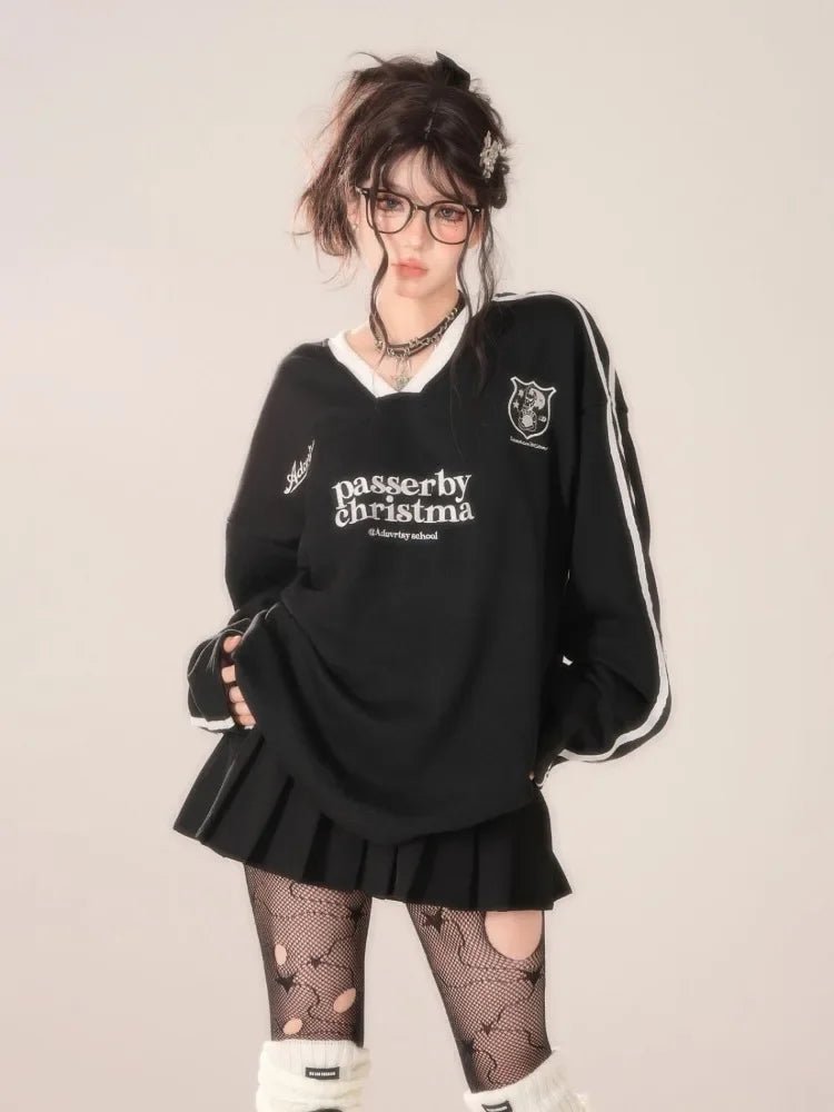 Passerby Varsity Oversized Sweatshirt - 