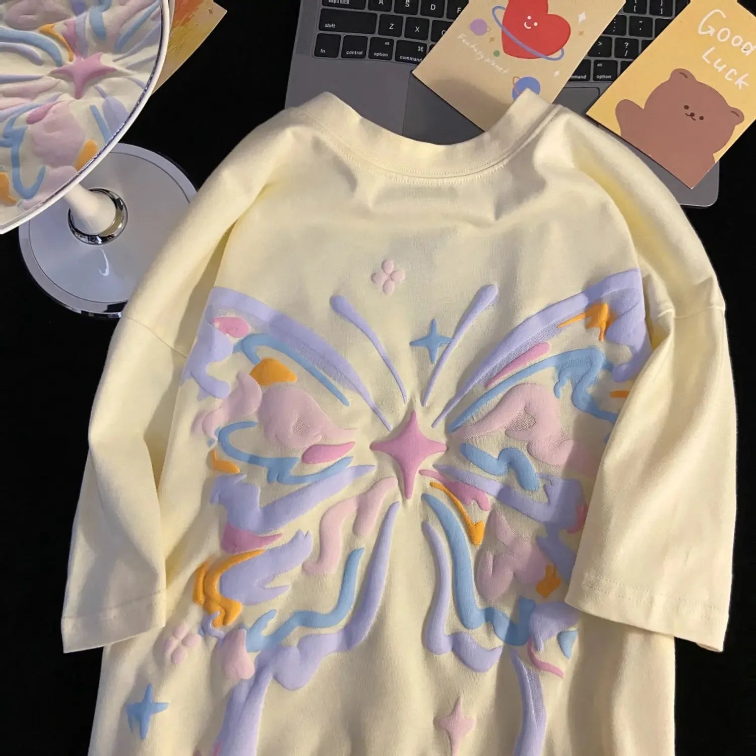 Pastel Butterfly Dream T-shirt - T-Shirts