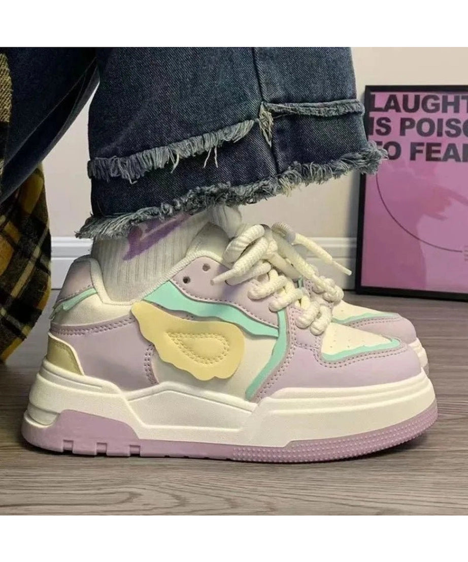 Pastel Dream Wave Sneakers - Sneakers