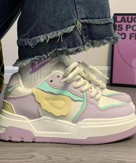 Pastel Dream Wave Sneakers - Sneakers