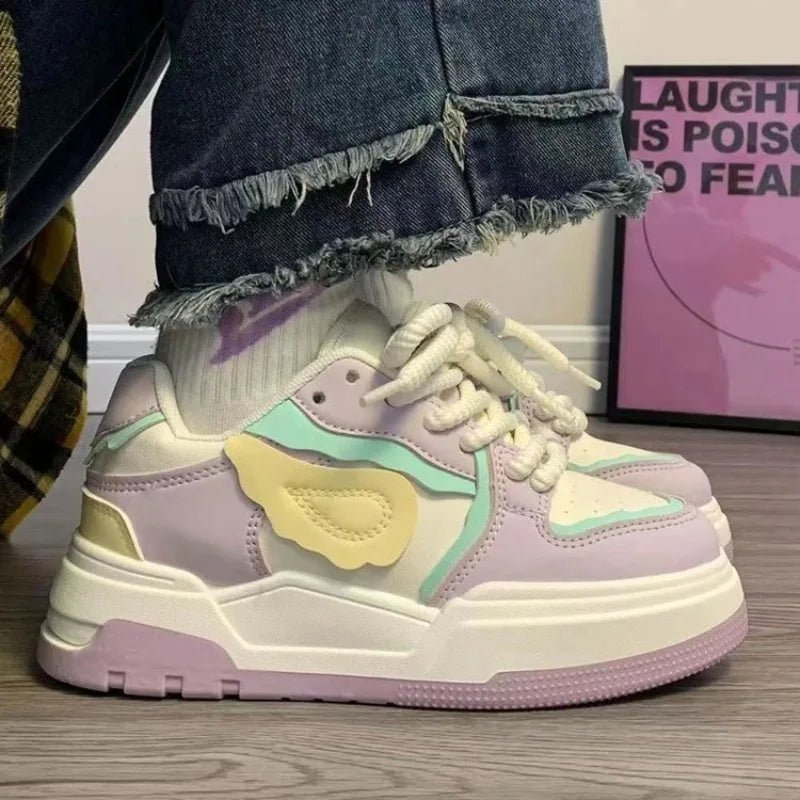 Pastel Dream Wave Sneakers - Sneakers