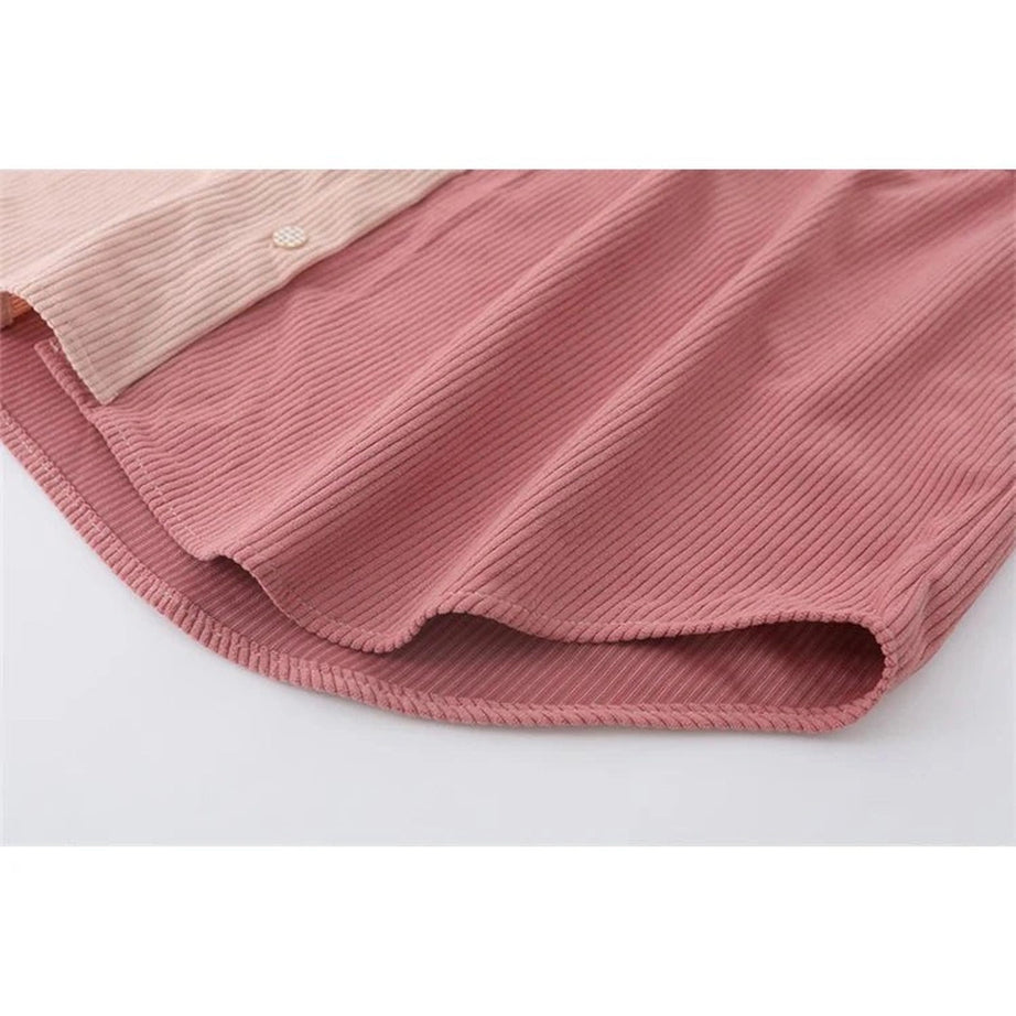 Pastel Cute Puppy Patchwork Shirt Shoptery