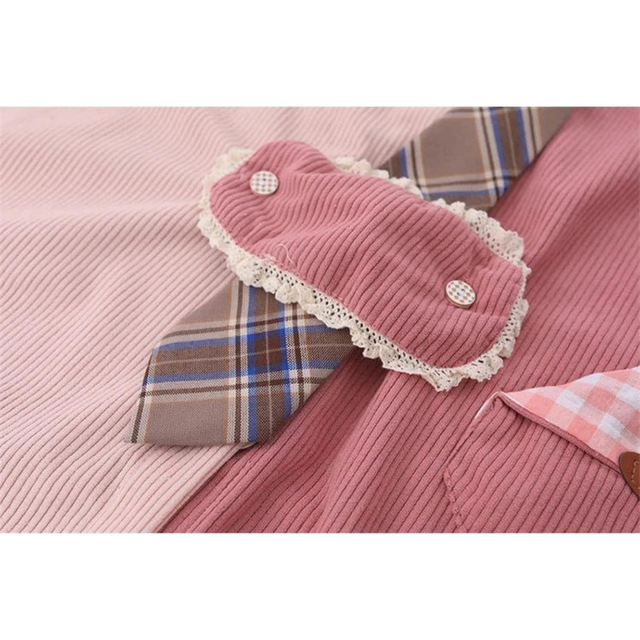 Pastel Cute Puppy Patchwork Shirt Shoptery