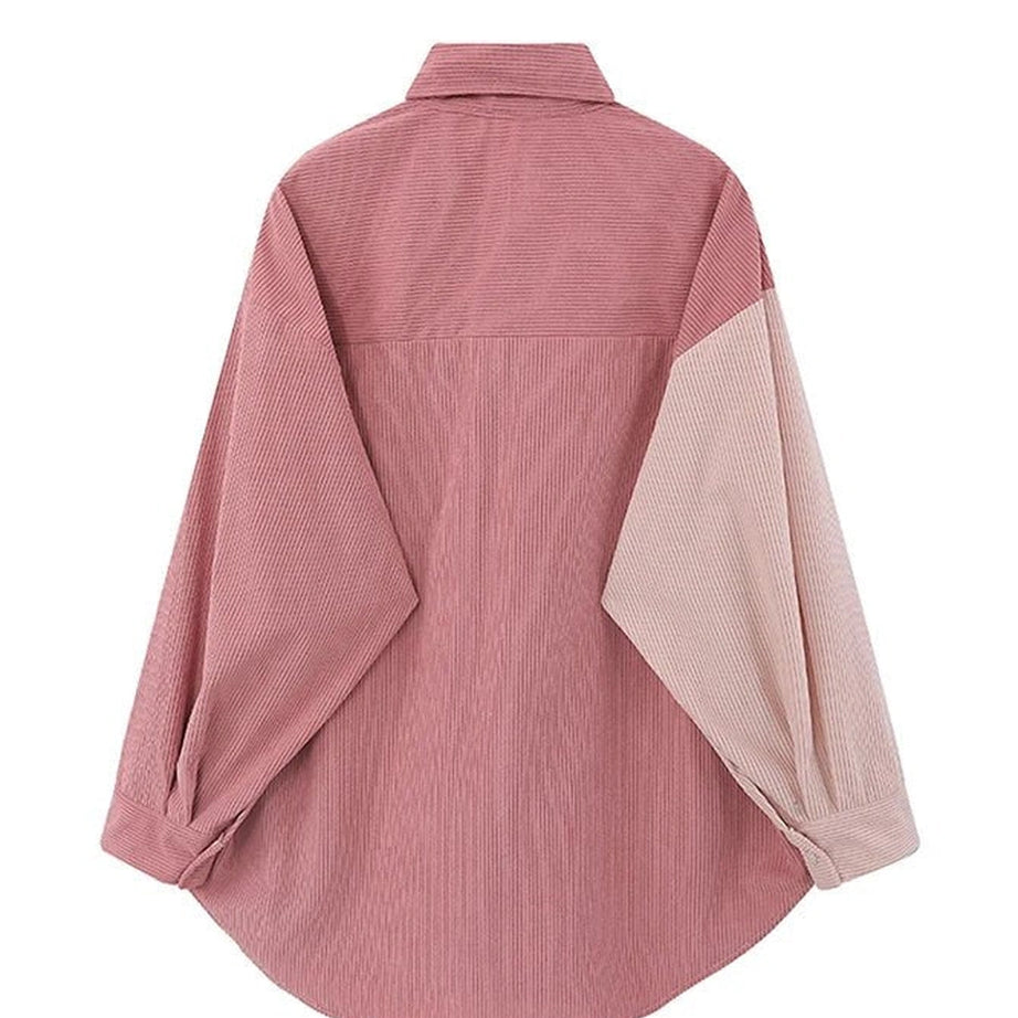 Pastel Cute Puppy Patchwork Shirt Shoptery