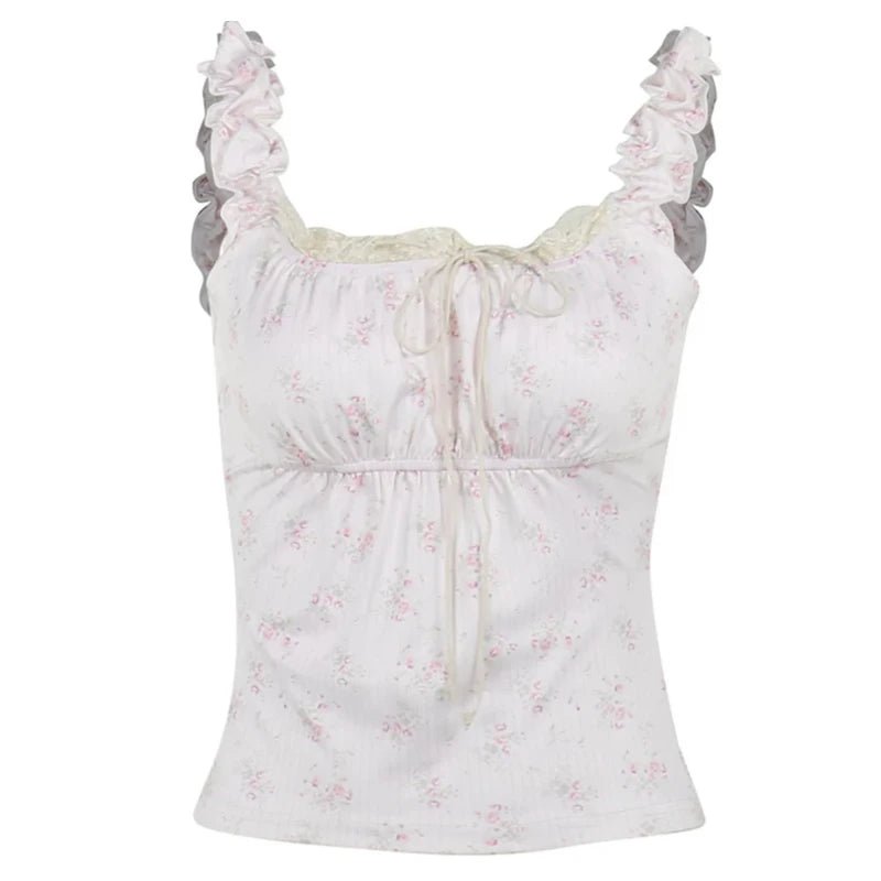 Pink Coquette Top - Crop Tops