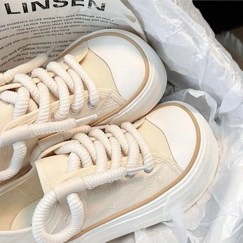 Pastel Cute Pink Lace Up Footwear Shoptery