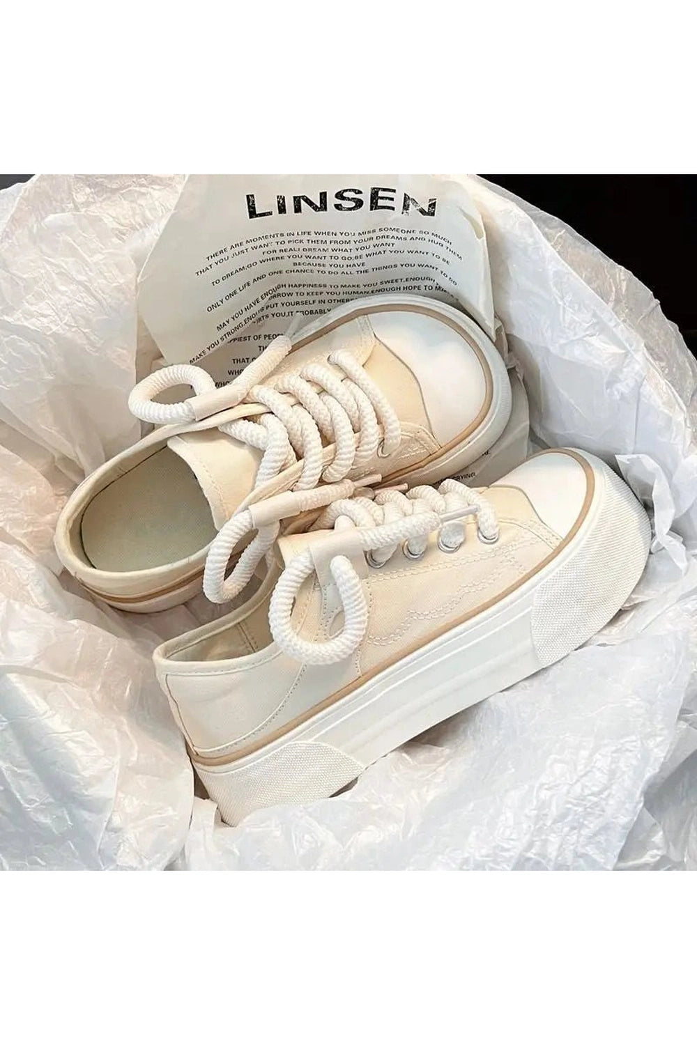 Pastel Cute Pink Lace Up Footwear Off-white (Heel 4cm) Shoptery