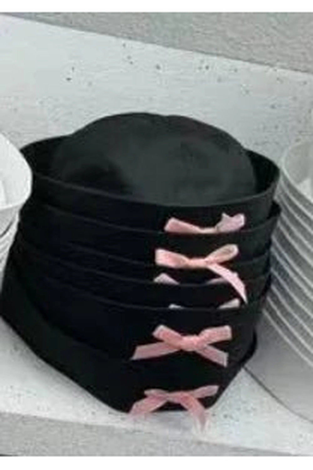 Coquette Pink Sailor JK Beret Black 56-58cm Shoptery