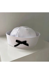 Coquette Pink Sailor JK Beret WHITE 56-58cm Shoptery