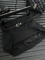 Aesthetic Pinstripe Power Blazer and Skirt Outfit Set Skirts Shoptery