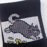 Kawaii Pixel Cat Cozy Socks B7 35-38 Shoptery