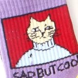 Kawaii Pixel Cat Cozy Socks P5 35-38 Shoptery