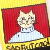 Kawaii Pixel Cat Cozy Socks Y5 35-38 Shoptery