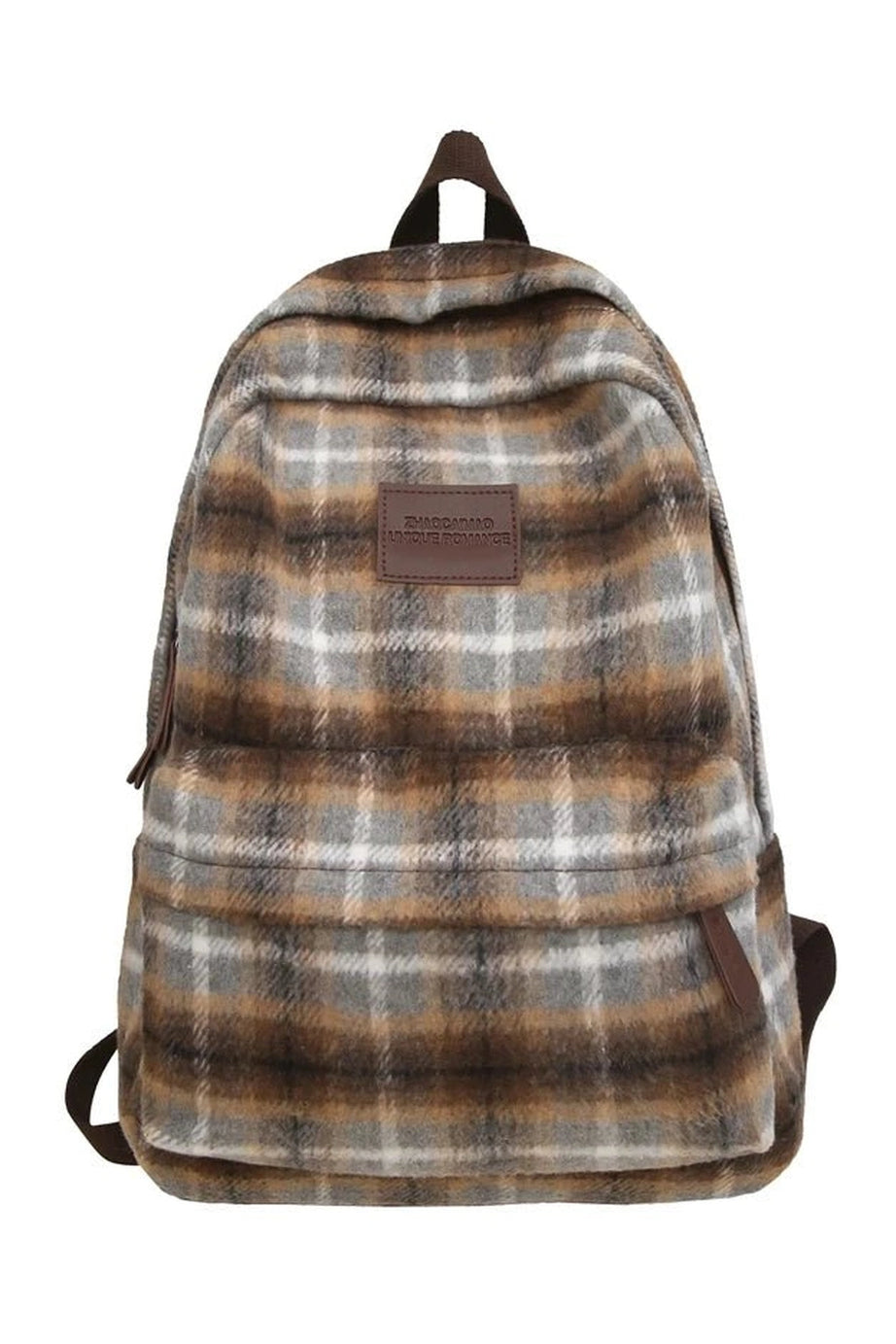 Plaid Cozy Backpack - Backpacks