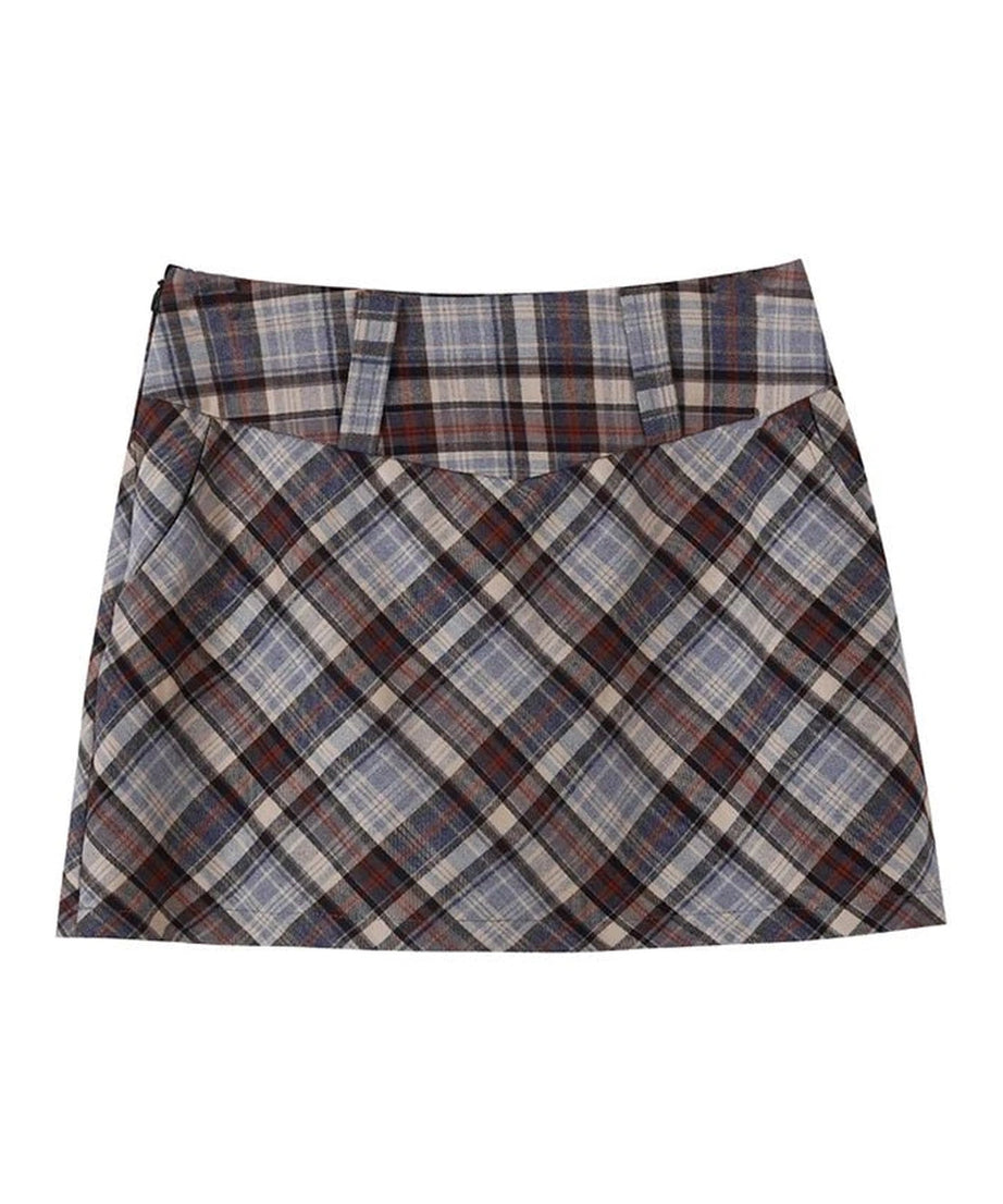 Plaid Harajuku Mini Skirt -