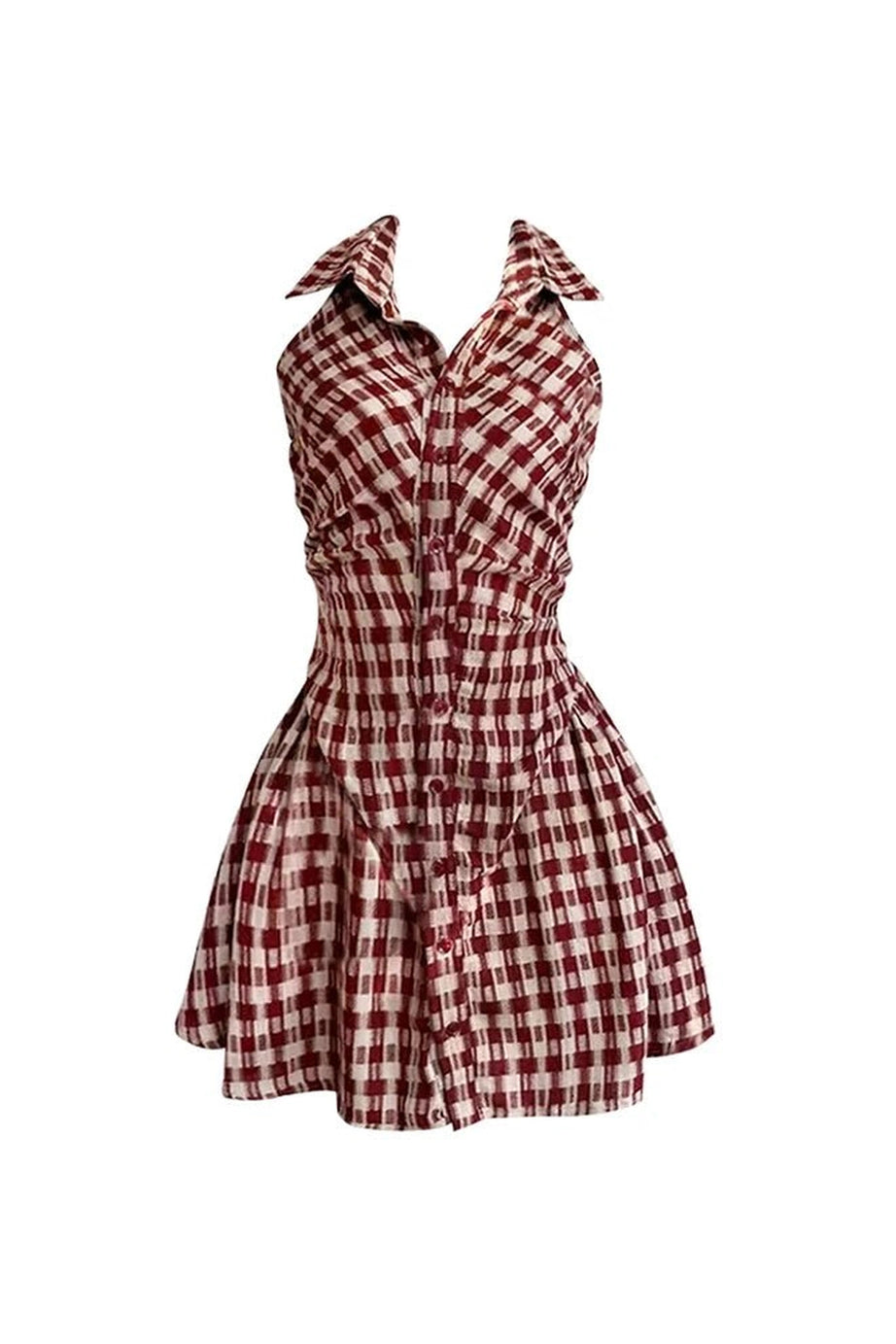 Plaid Mini Birthday Dress -