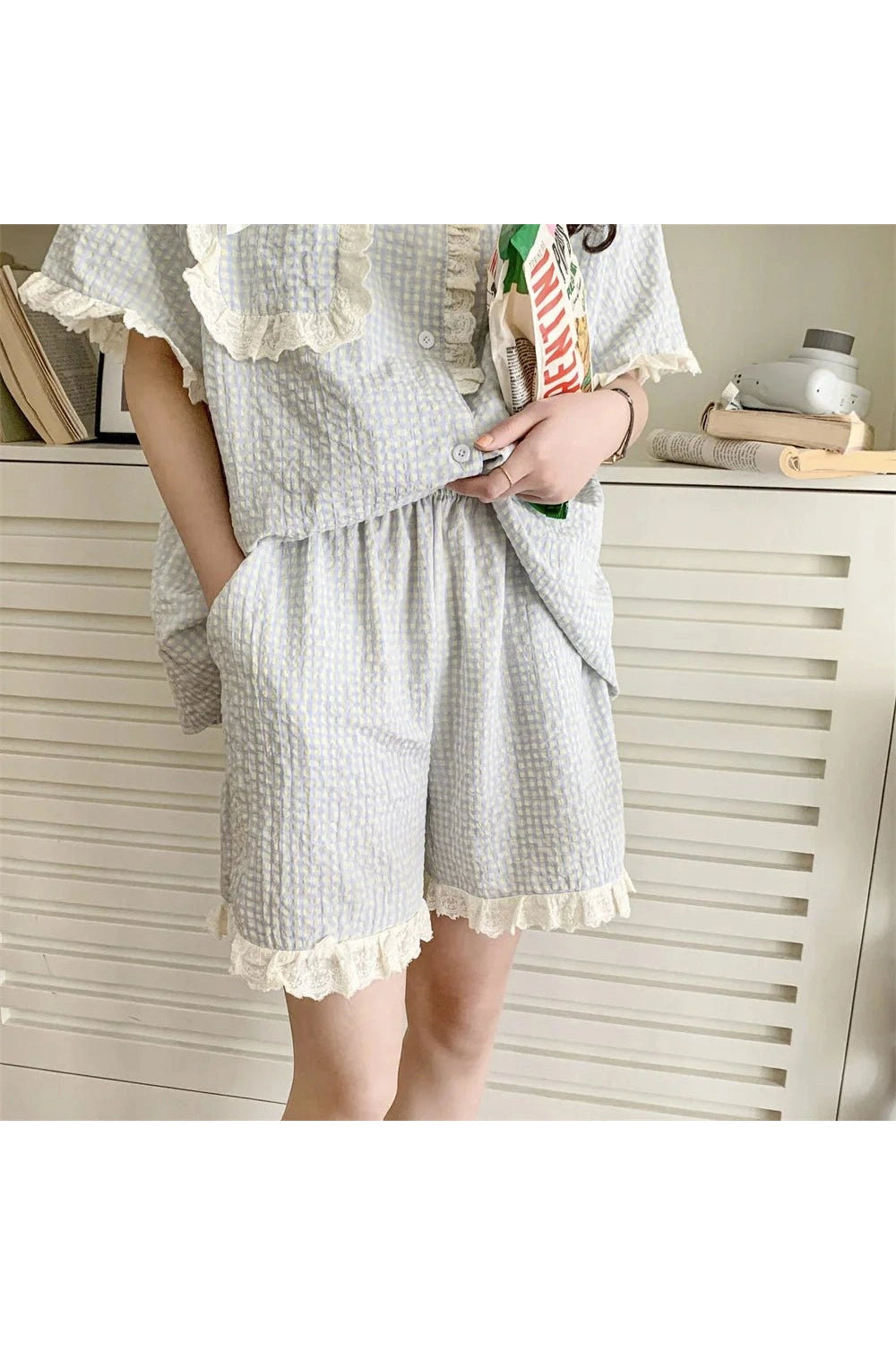 Coquette Plaid Pajamas Set Shoptery