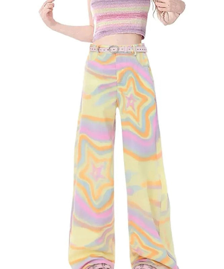 Psychedelic Starburst Pants - Pants