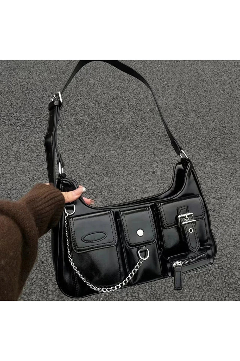 Punk Chains Shoulder Bag -