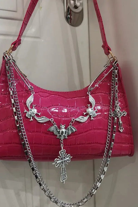 Punk Fashion Chains Crossbody Bags -