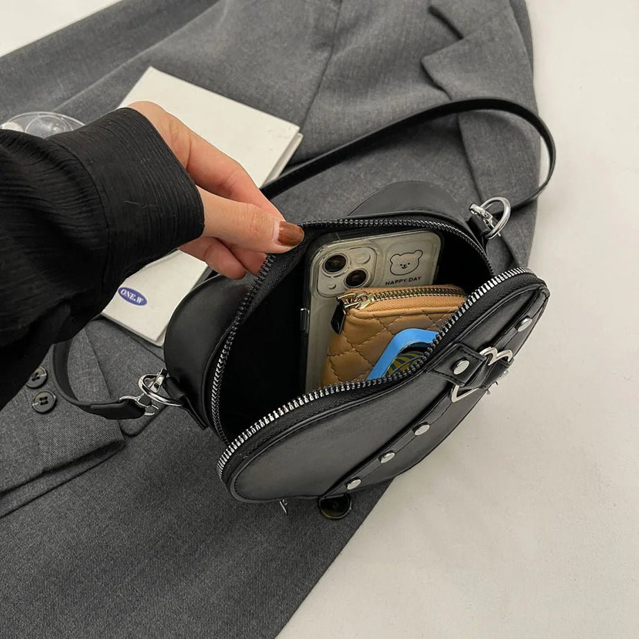 Punk Love Studded Y2k Shoulder Bag Shoptery